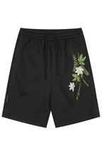 Floral Embroidered Sweat Shorts