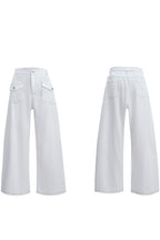 Contrast Stitch Cargo Jeans