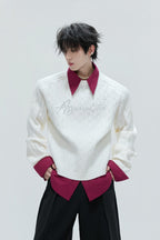 Layered Pearl Knit Sweater