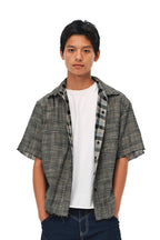 Reversible Linen Plaid Shirt