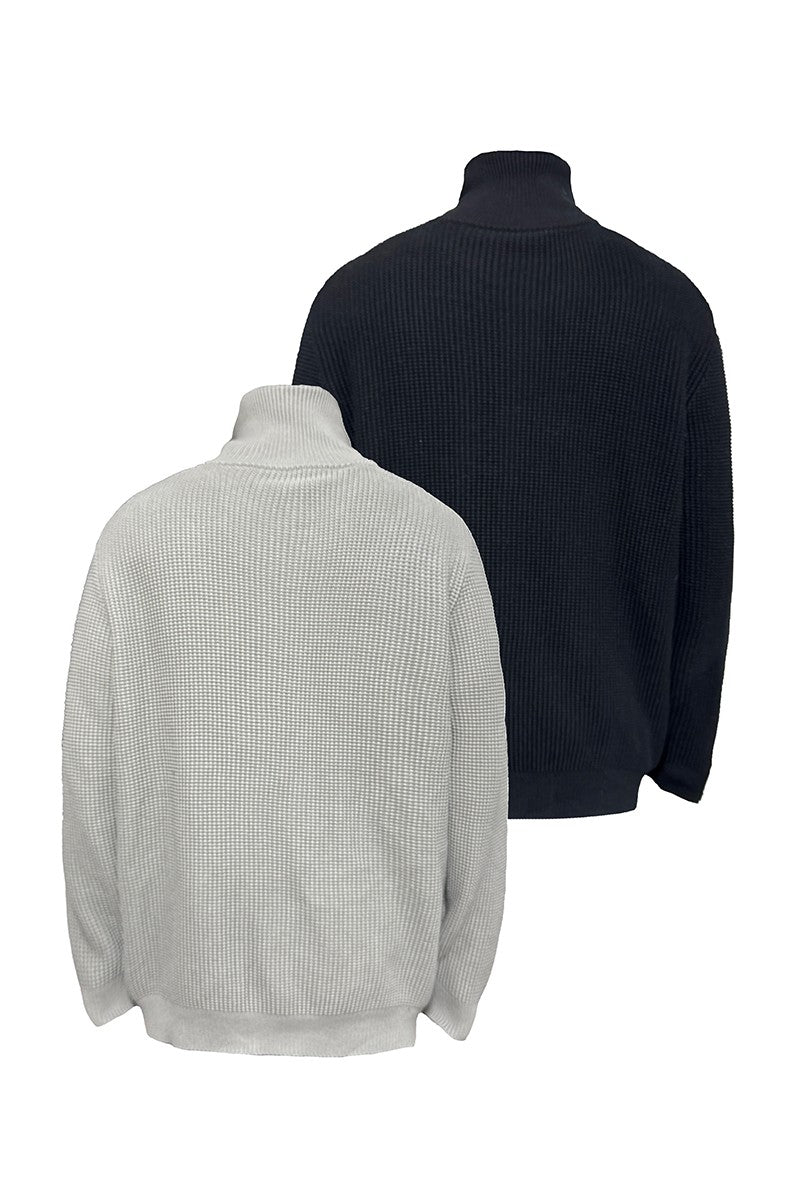 Heavyweight Zip Turtleneck Sweater