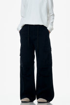 Wrinkled Multi-Pocket Cargo Pants