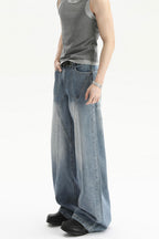 Structured Wide Leg Jeans