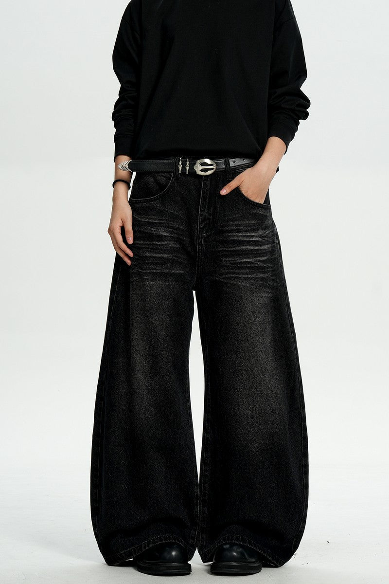 Black Whiskered Blade Jeans