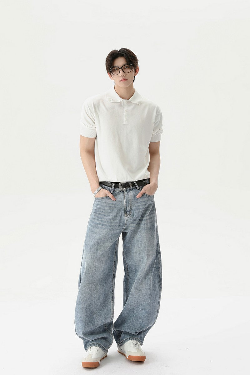 Vintage Polo Button Up Tee