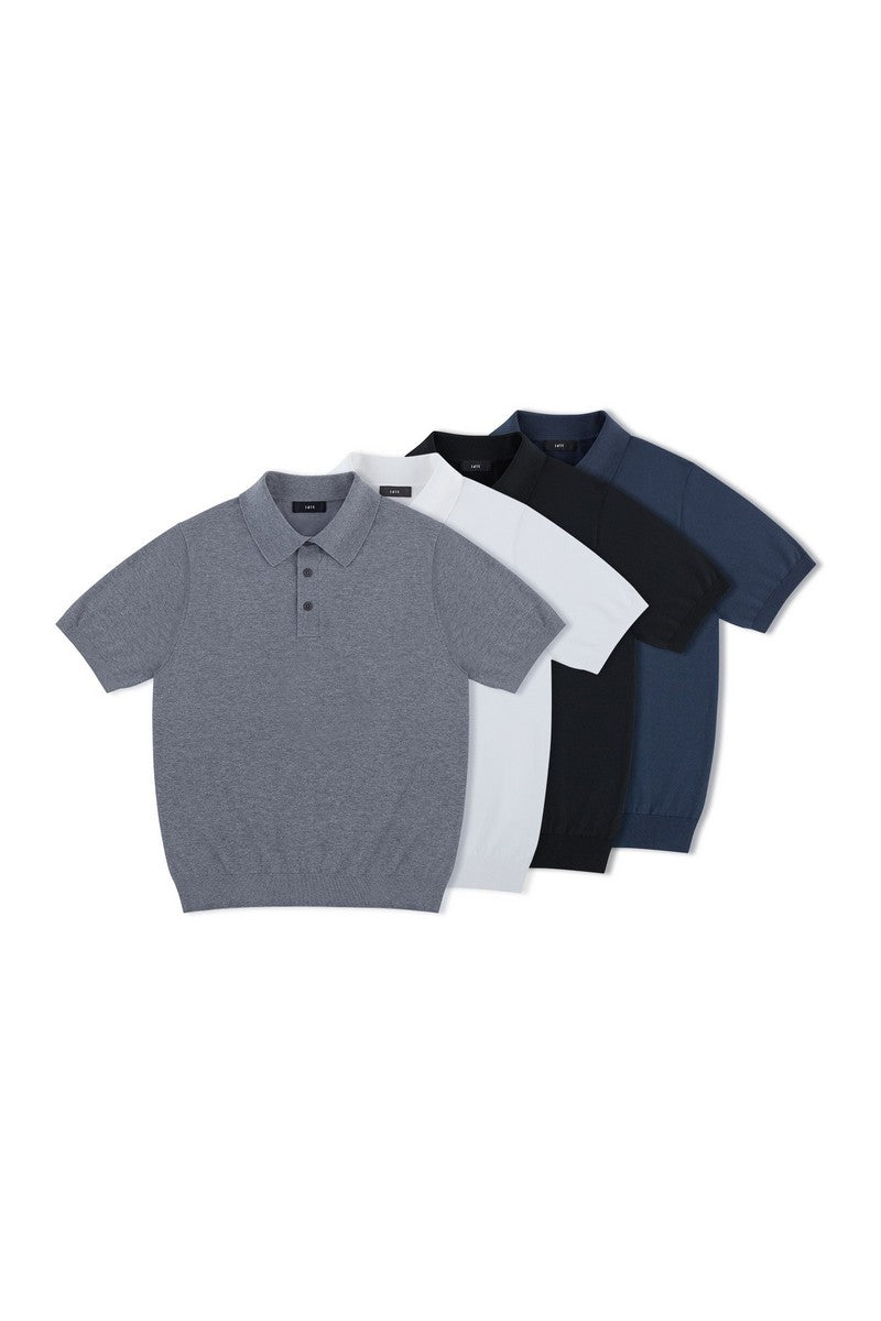 Silk Blend Knit Polo