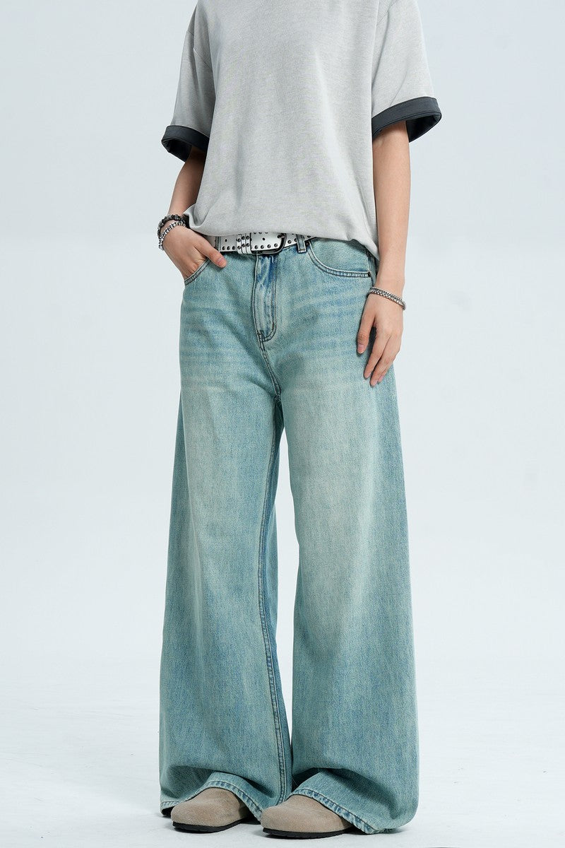 Washed Blue Cleanfit Jeans