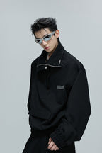 Minimalist Zip Utility Sweatshirt