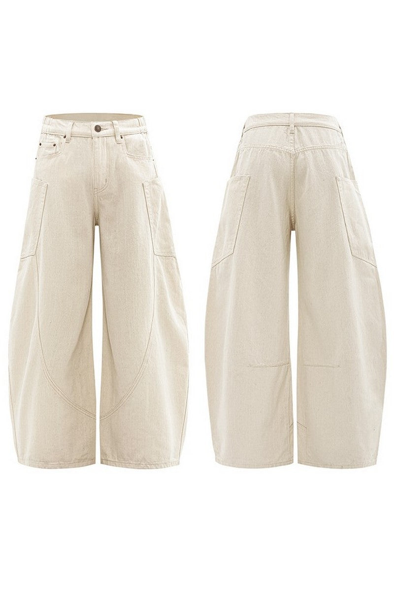 Deconstructed Scythe Wide Jeans
