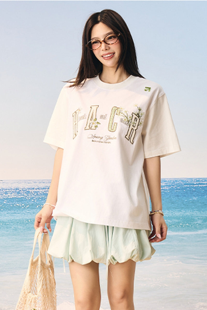 Guava Patch Embroidery Couple T-Shirt