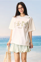 Guava Patch Embroidery Couple T-Shirt