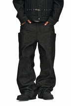 Studded Black Straight Jeans