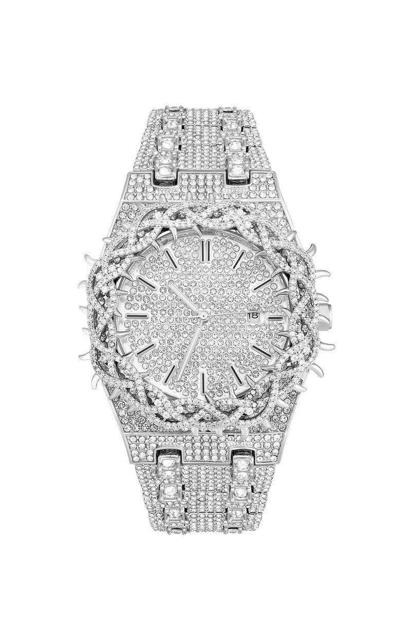 Iced Skull Barrel Watch