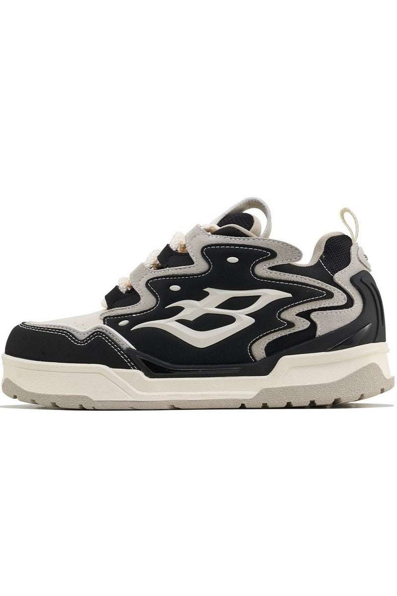 Black Flame Low Top Sneakers