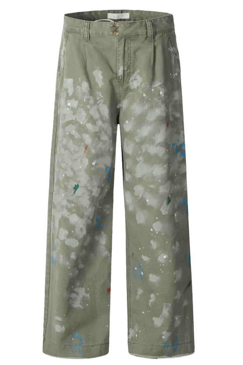 Paint Splatter Graffiti Cargo Pants