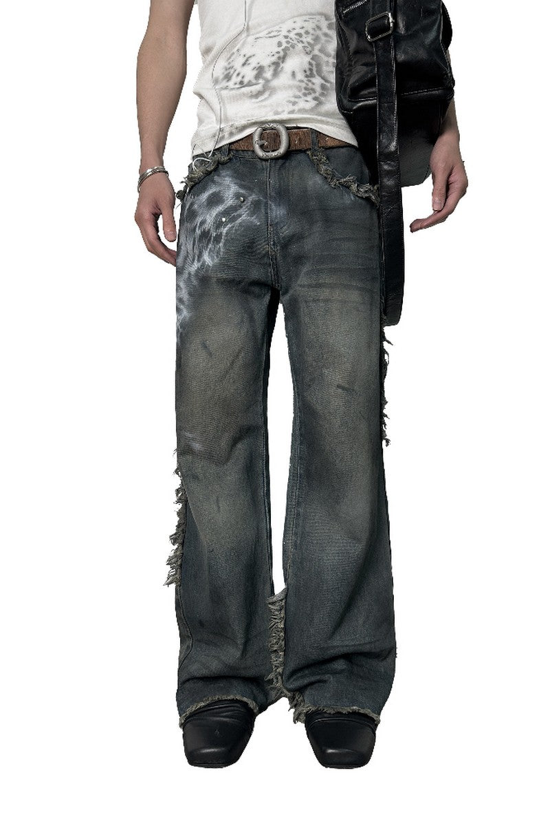 Leopard Stud Slim Jeans