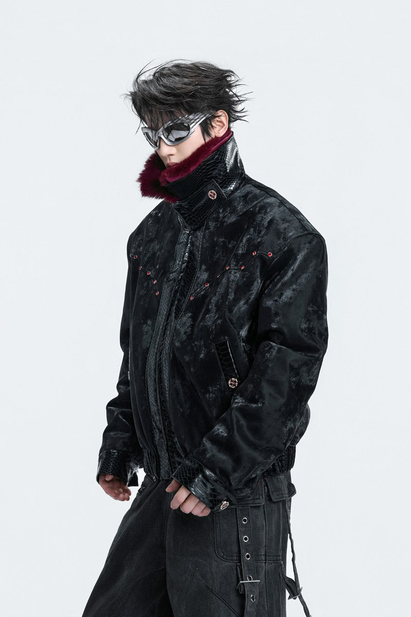 Reversible Mink Fur Puffer Jacket