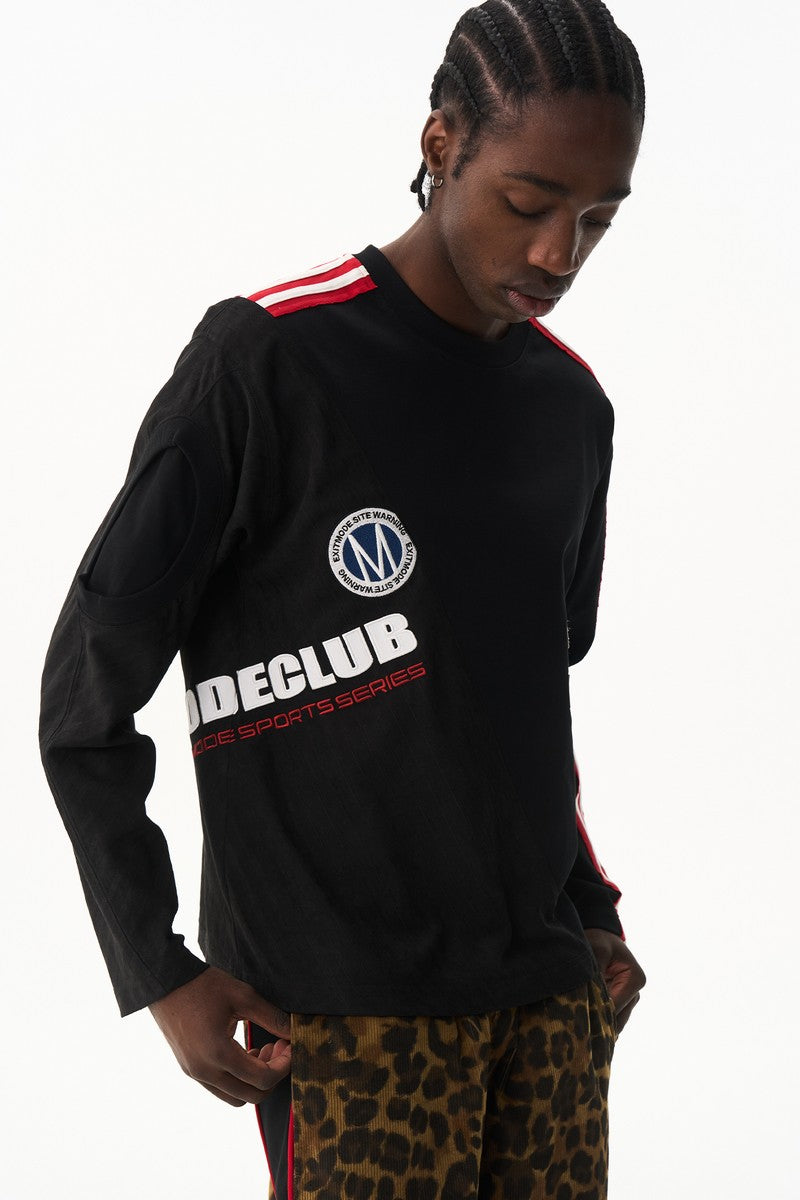 Retro Colorblock Crewneck Jersey