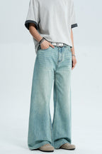 Washed Blue Cleanfit Jeans