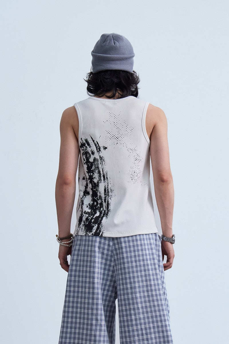 Badge Print Slim Tank