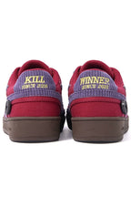 Coral Red Retro Trainer Sneakers