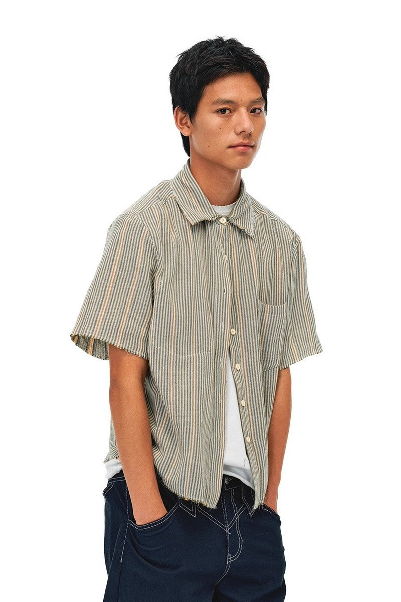 Reversible Linen Plaid Shirt