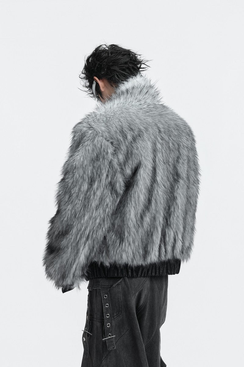 Reversible Fur Heavy Puffer Jacket