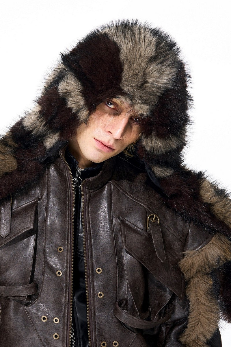 Faux Mink Trapper Hat