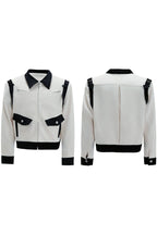 Silk Velvet Contrast Pocket Jacket