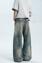 Ripped Washed Vintage Jeans