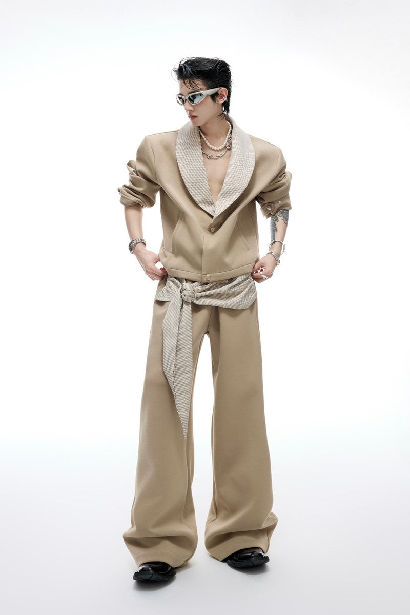 Houndstooth Bow Sweatpants