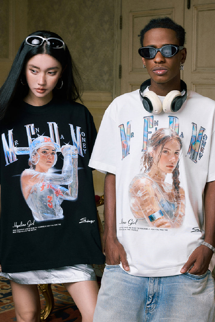 Transparent Portrait Print Tee