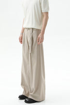 Detachable Belt Wide Leg Trousers