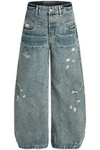 Distressed Blue Street Jeans