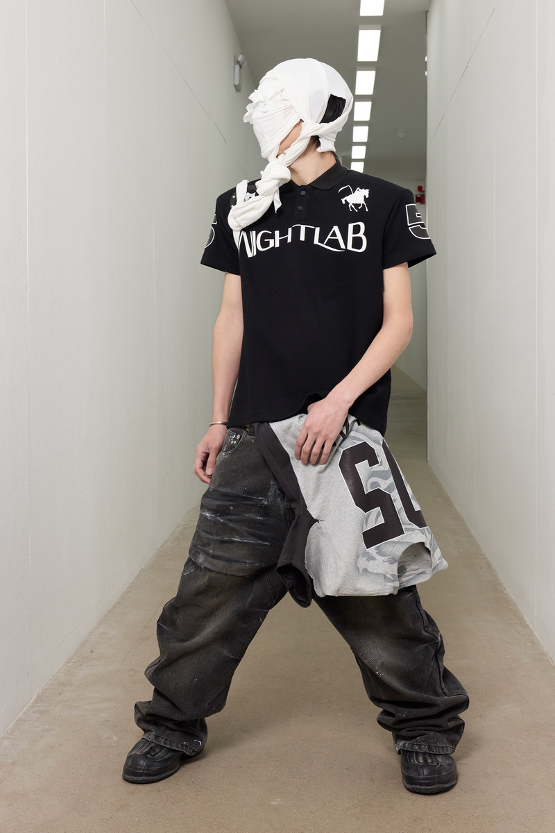 Studded Skull Polo Shirt