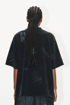 Washed Graffiti Print Tee