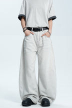 Gray Washed Scythe Jeans