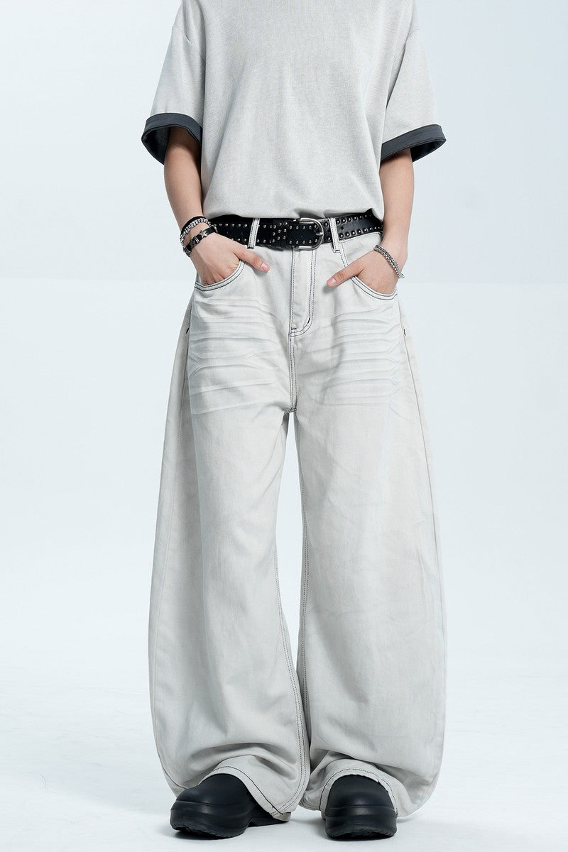 Washed Gray Blade Jeans