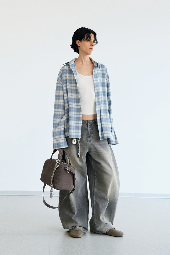 Vintage Plaid Shirt Jacket