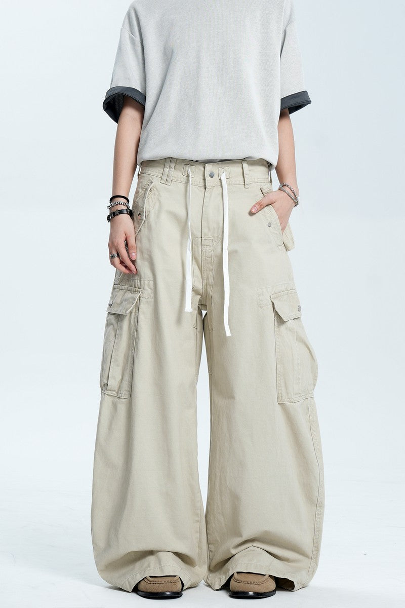 Drawstring Pocket Cargo Pants