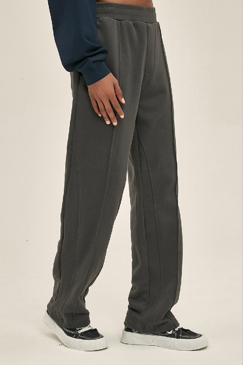 Velvet Drawstring Flared Trousers