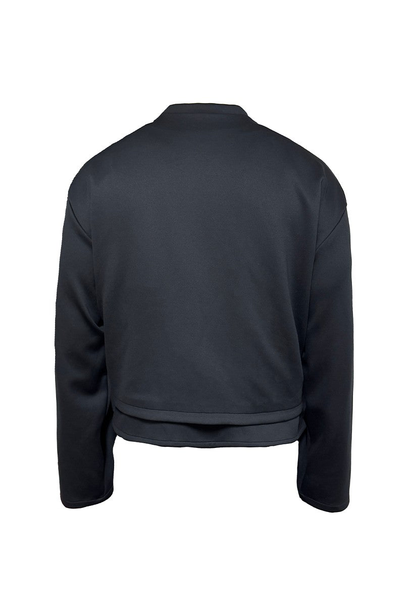 Layered Tencel Zip Overshirt