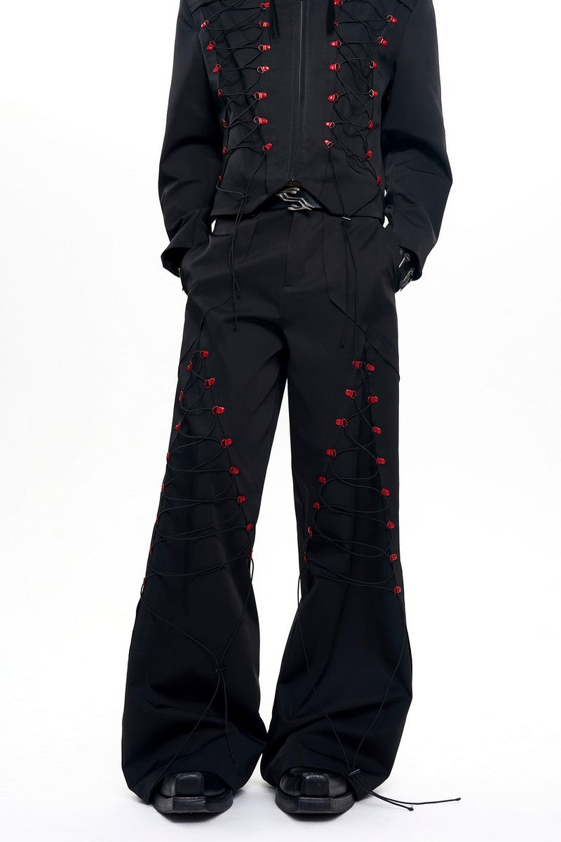 Drawstring Wide Leg Pants