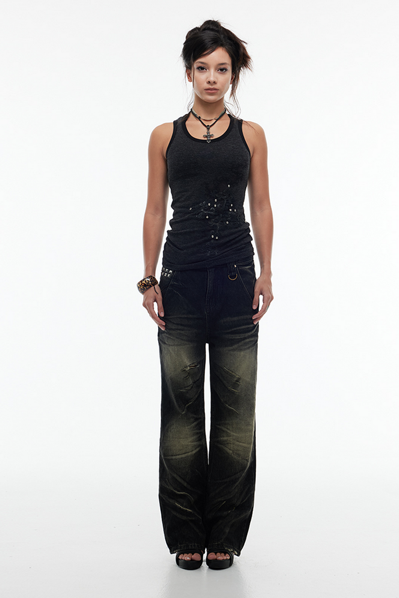 Baroque Cross Stretch Tank