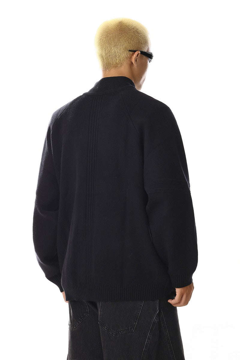 Loose Knit Cardigan Sweater