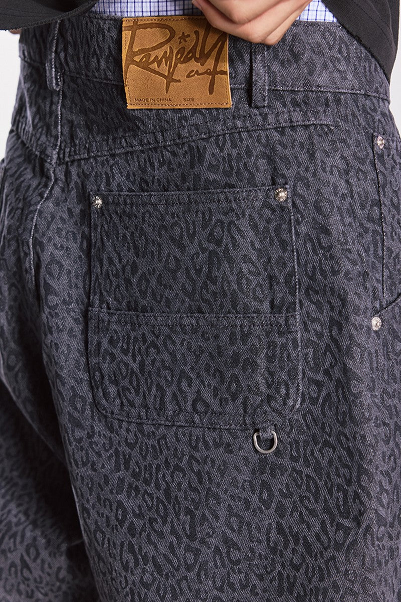Leopard Cargo Shorts