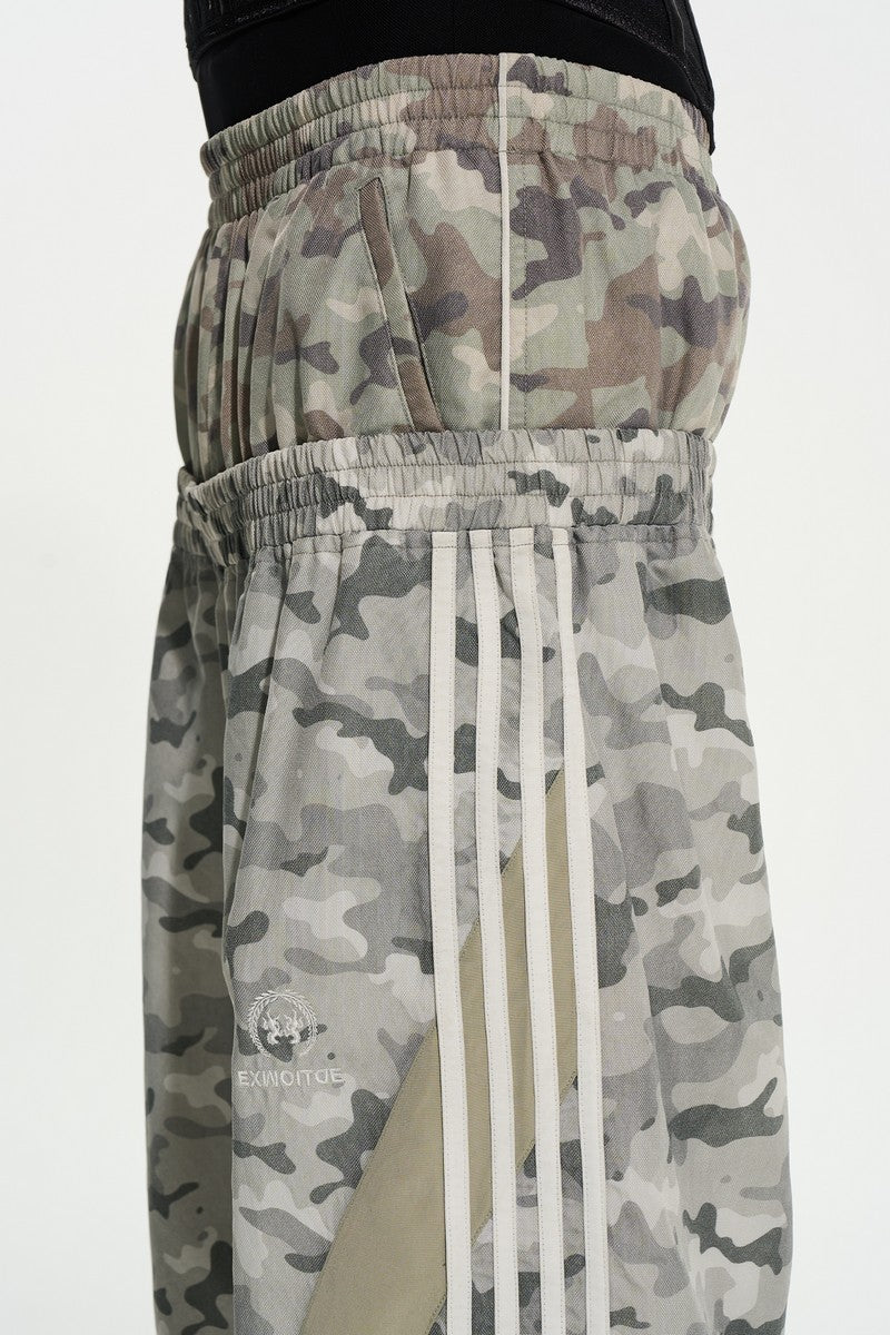 Camo Wide Leg Track Pants