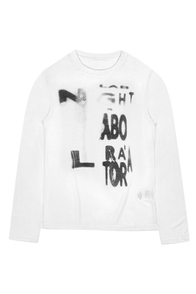Silver Mist Print Long Sleeve