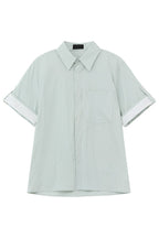 Washed Cotton Striped Shirt