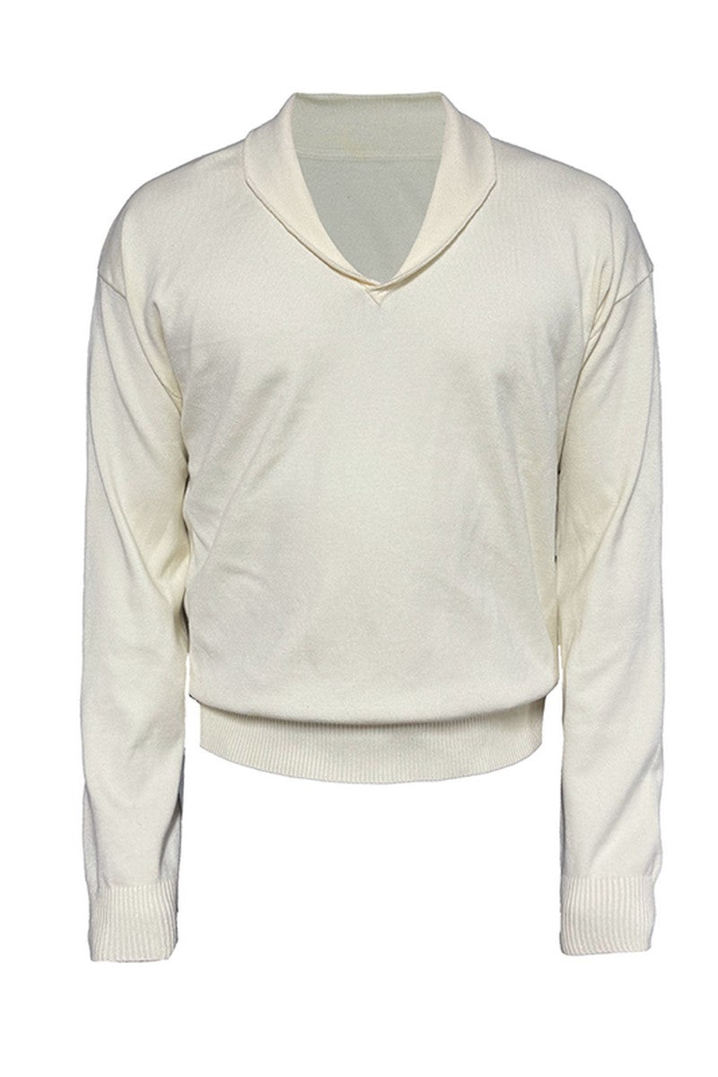 Seagull Collar Knit Sweater
